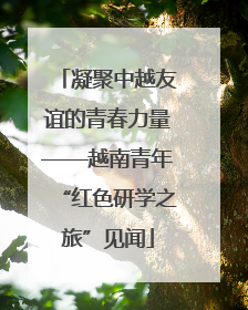 凝聚中越友谊的青春力量——越南青年“红色研学之旅”见闻